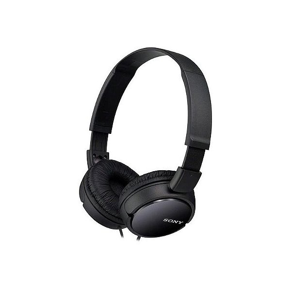 Fone de Ouvido Sony MDR-ZX110AP com Microfone 3,5mm - Cor Preta