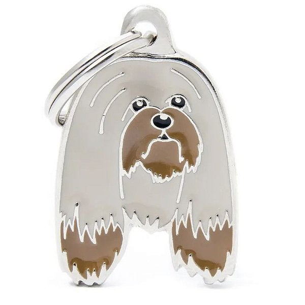 Placa de Identificação Personalizada para Cão Lhasa Apso - MyFamily MF74