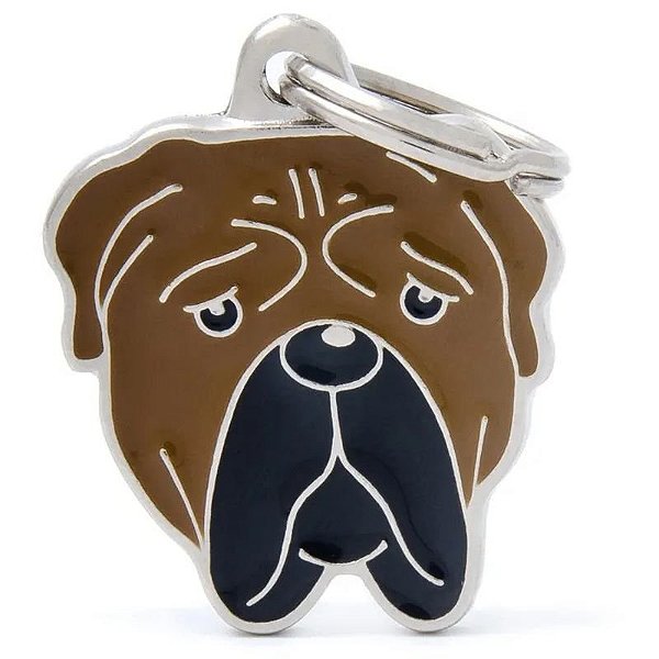 Placa de Identificação para Bullmastiff - Modelo MyFamily Friends MF73BULL