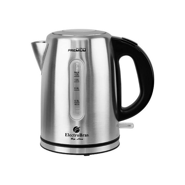 Jarra Elétrica 1.2L Electrobras EBJE-03 com Tampa de Segurança e Desligamento Automático