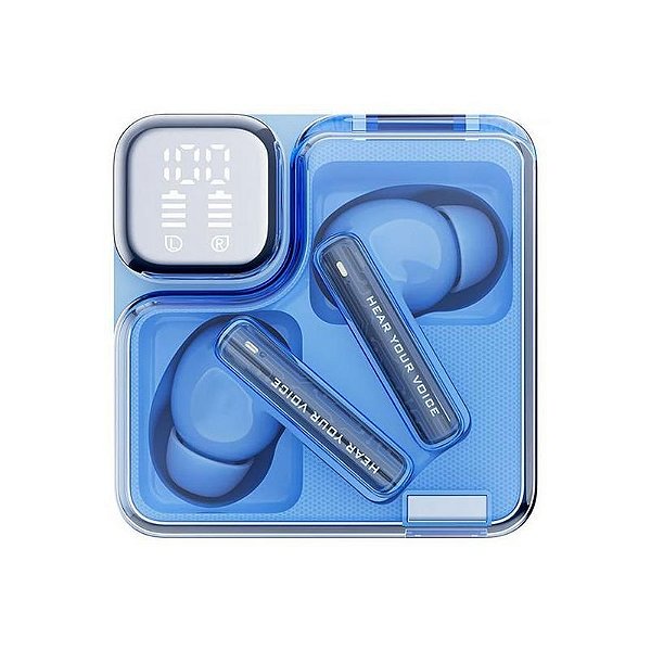 Fone de Ouvido Bluetooth QCY Melobuds Neo BH24QT31A - Azul Claro