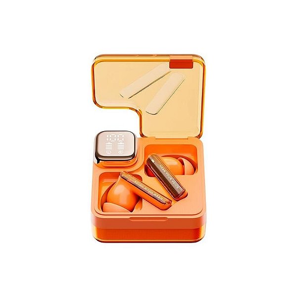 Fone de Ouvido Sem Fio QCY Melobuds Neo BH24QT31A - Laranja