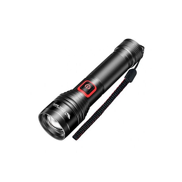 Lanterna USB-C Preto Shark SD-7112 com Bateria Recarga e Design Divertido
