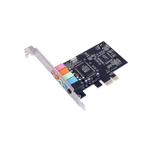 Placa de Som PCI-e 5.1 HSP56 - Áudio de Alta Qualidade para PC