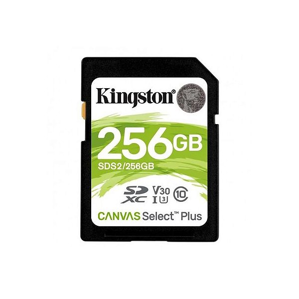 Cartão de Memória SD Kingston 256GB C10 100MB/s SDS2/256GB