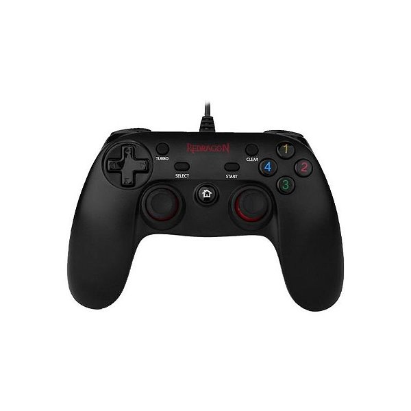 Controle Gaming Redragon Saturn G807 para PS3 e PC - Cor Preto