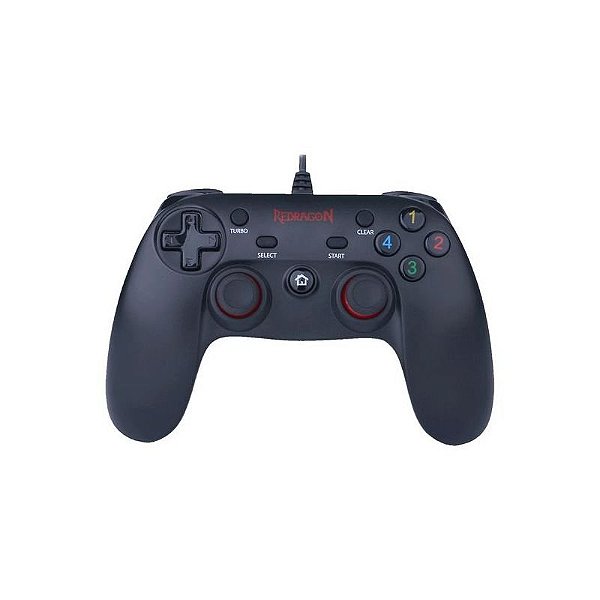 Controle Gamer Redragon Saturn G807 - Compatível com PC e PS3 - Preto