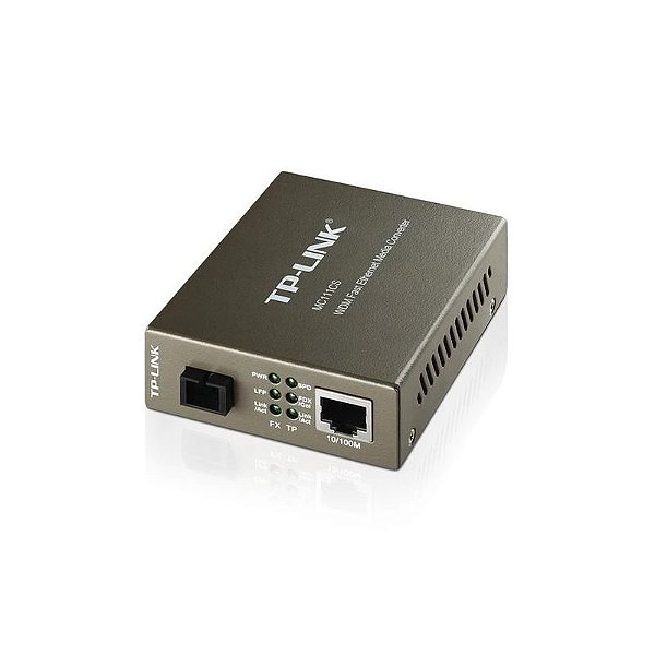Conversor de Fibra TP-Link MC111CS 100Mbps - Cinza