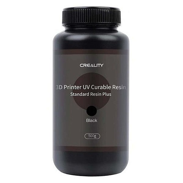 Resina LCD Plus 500G para Impressora 3D Creality - Plástico Preto de Alta Qualidade