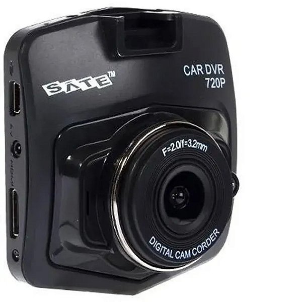 Câmera Veicular Satellite A-Dvr031 12Mp Com Tela De 2.4" E Conexões Usb/Sd/Av/Hdmi