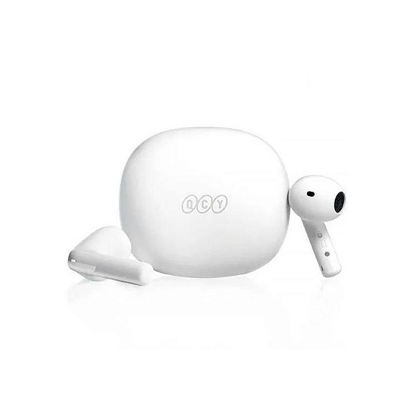 Fone de Ouvido Bluetooth QCY Ailybuds E10 - Conforto e Estilo na Cor Branca