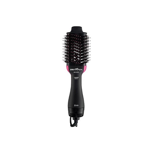 Escova Secadora Britânia BEC02PR - 1300W - Bivolt - Preto e Rosa