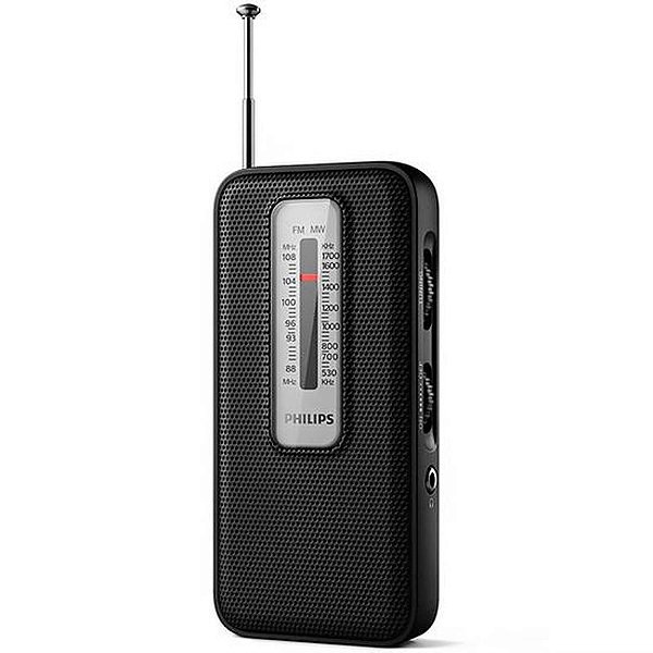 Rádio Portátil AM/FM Philips TAR1506/37 - Alimentação por Pilhas - Cor Preta