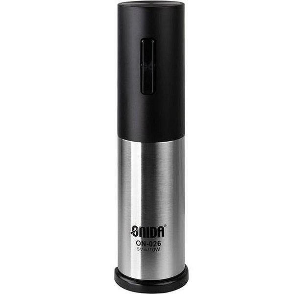 Abridor Elétrico de Vinho Onida ON-026 - Design Moderno em Preto e Prata