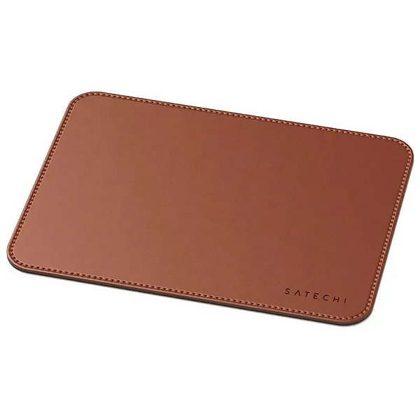 Mouse Pad Satechi Em Couro Ecológico - Marrom Elegante St-Elmpn