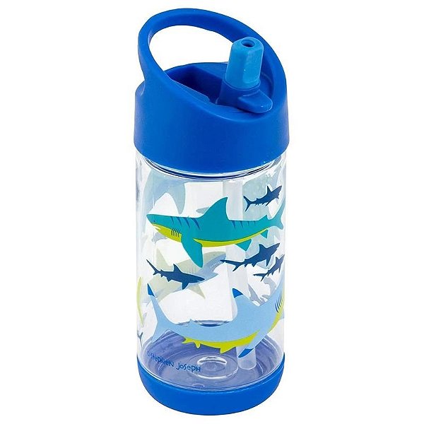 Garrafa Portátil Com Estampa De Tubarão - 354Ml