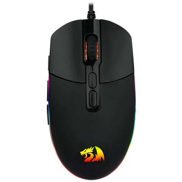 Mouse Gamer Redragon Invader M719-RGB com Fio - Preto