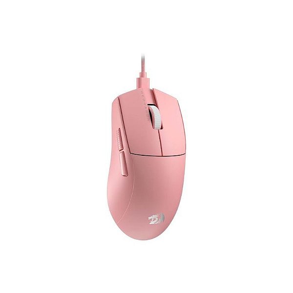 Mouse Redragon King M724P USB-C 12400 DPI - Rosa Gaming Profissional