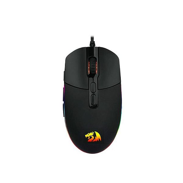 Mouse Gamer Redragon Invader M719-RGB 10000 DPI - Preto e Iluminação Personalizável