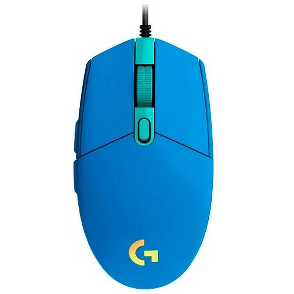 Mouse Gaming Logitech G203 - Design ergonômico e desempenho excepcional.