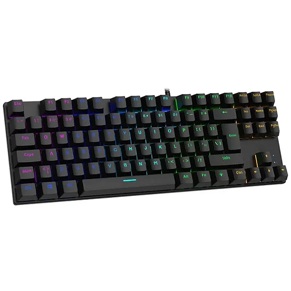 Teclado Gamer Satellite GK-51 King Fight RGB Mecânico com Fio Preto