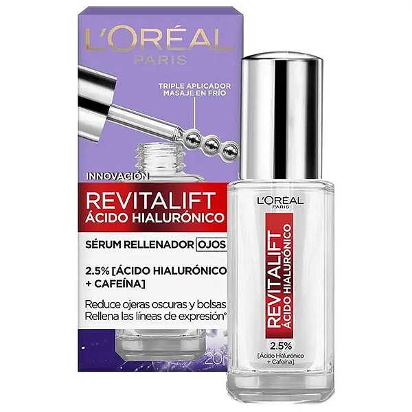 Soro Hidratante L'Oréal Revitalift com Ácido Hialurônico - 20mL