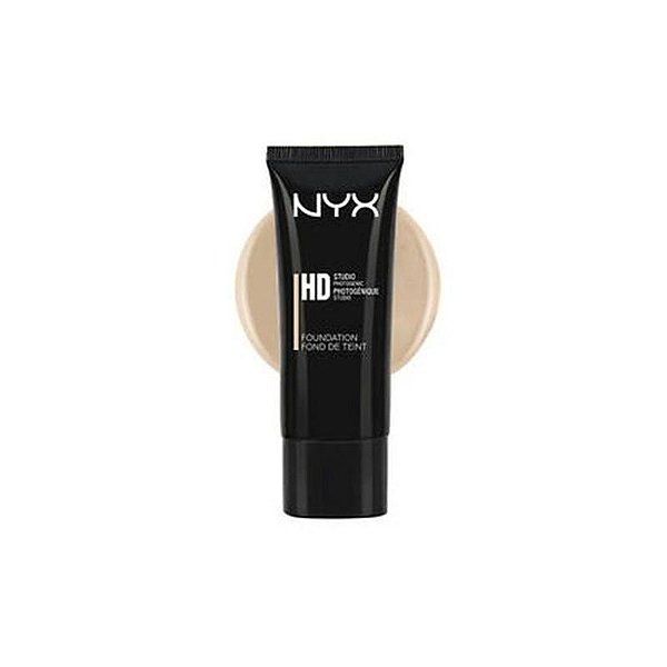 Base Líquida NYX HD Estúdio Nude HDF101 - Maquiagem Profissional