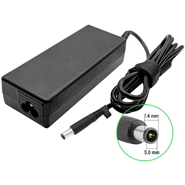 Fonte de Alimentação Bivolt 90W para Notebook HP 19V 4.74A 50-60Hz