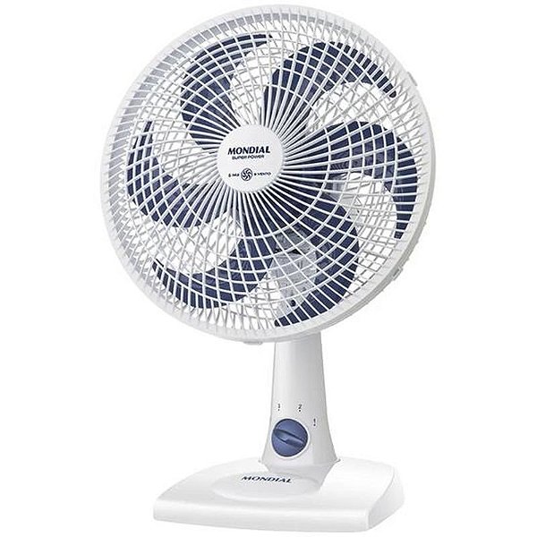 Ventilador de Mesa Mondial 30CM 55W Super Power - Branco 220V