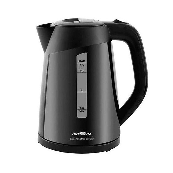 Jarra Elétrica Britânia 1.7L 1770W 220V Preta - Eficiente e Prática para sua Cozinha