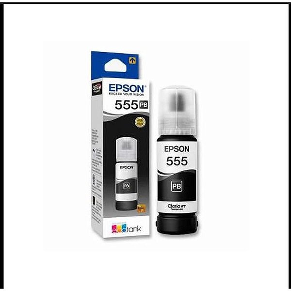 Tinta Original Epson T555120 Preta 70ML para Impressoras L81XX