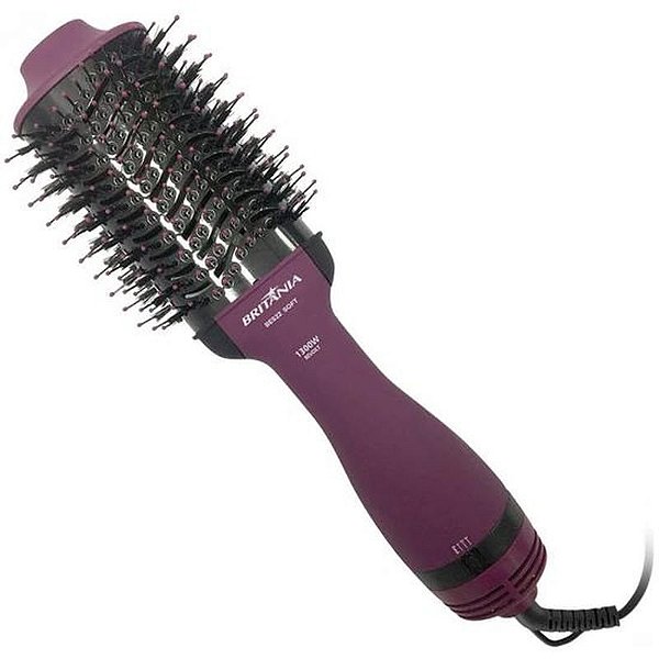 Escova Secadora Britânia BES22 Soft 1300W Bivolt - Roxo Elegante e Eficiente