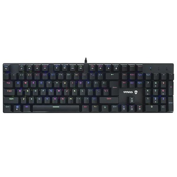 Teclado Mecânico Gamer Satellite GK-31 USB RGB - Preto - Layout Inglês