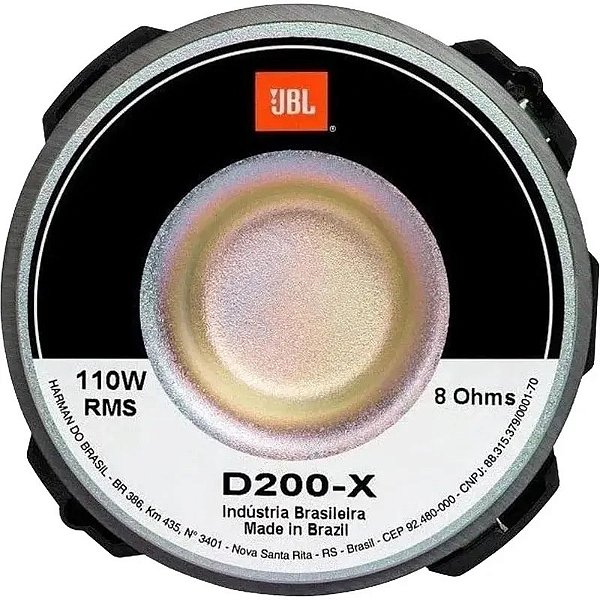 Falante JBL D200-X 8 Ohms 110W RMS - Alto Desempenho para Sistemas de Som