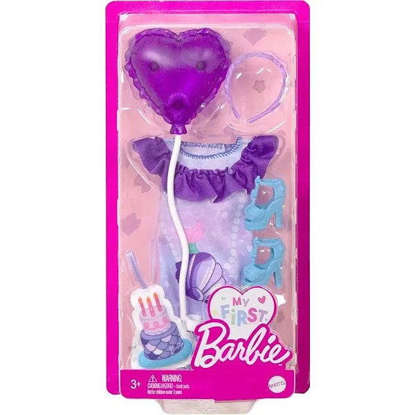 Boneca Barbie - Meu Primeiro Mattel HMM55-HMM58
