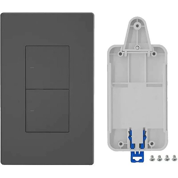 Interruptor Inteligente Sonoff M5-2C-120 com 2 Botões e Bandeja Ajustável para Parede