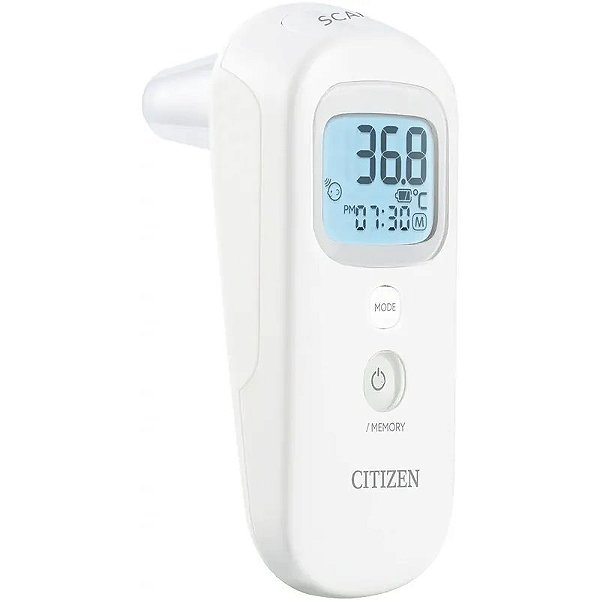 Termômetro Infravermelho Digital para Testa e Ouvido Citizen CTD711 - Branco