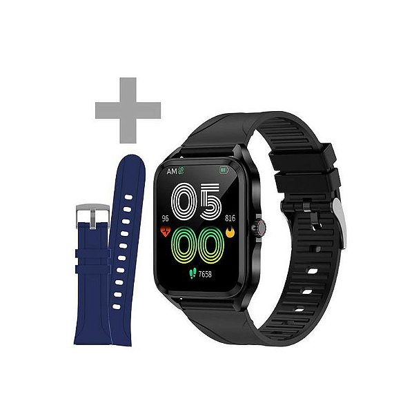 Relógio G-Tide Q1 com Bluetooth - Preto + Pulseira