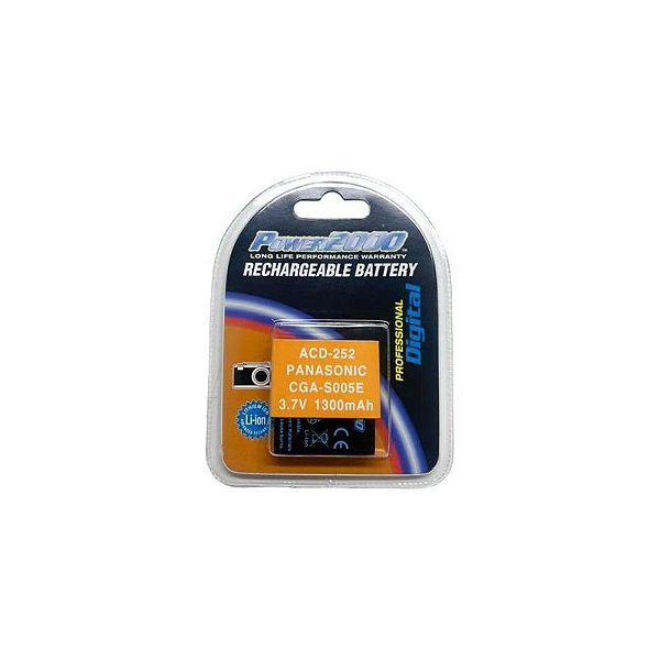 Bateria Recarregável POWER2000 ACD-252 CGA-S005 para Dispositivos Eletrônicos