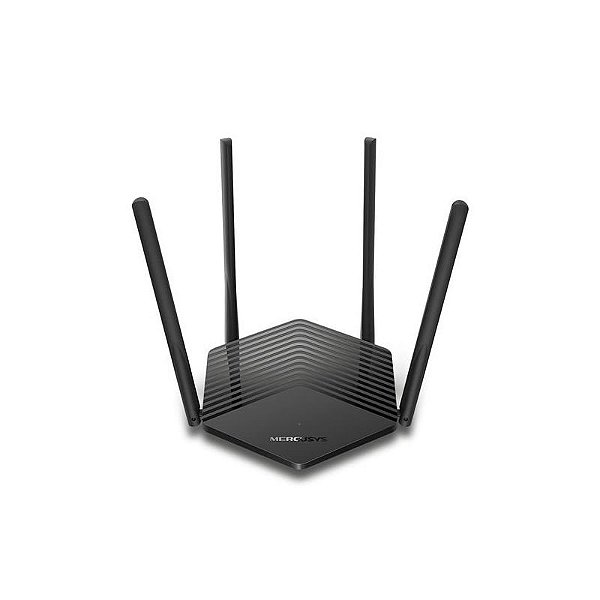 Roteador Wi-Fi 6 Mercusys MR60X AX1500 com 4 Antenas - Cor Preta