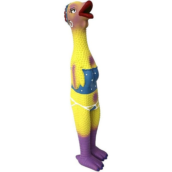 Brinquedo de Pelúcia para Cachorros - Frango Squeaky - Pawise 14048