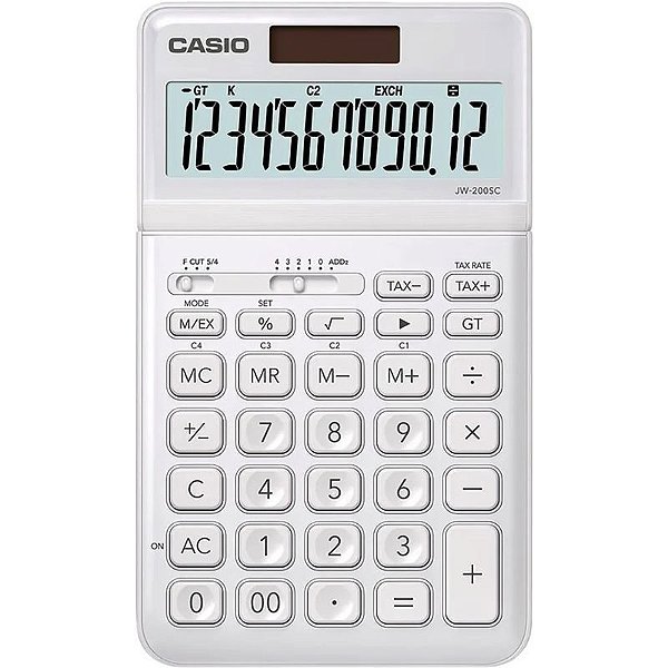 Calculadora Casio JW-200SC-WE Branco - 12 Dígitos