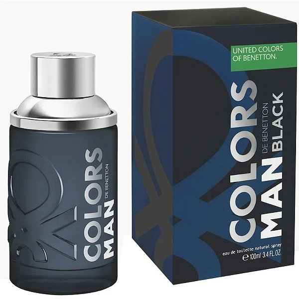 Perfume Benetton Colors Masculino Preto 100mL - Eau de Toilette