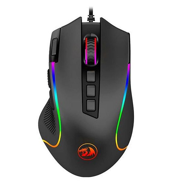 Mouse Gamer Redragon Predator M612-RGB USB 8.000 DPI com Iluminação Chroma Preto