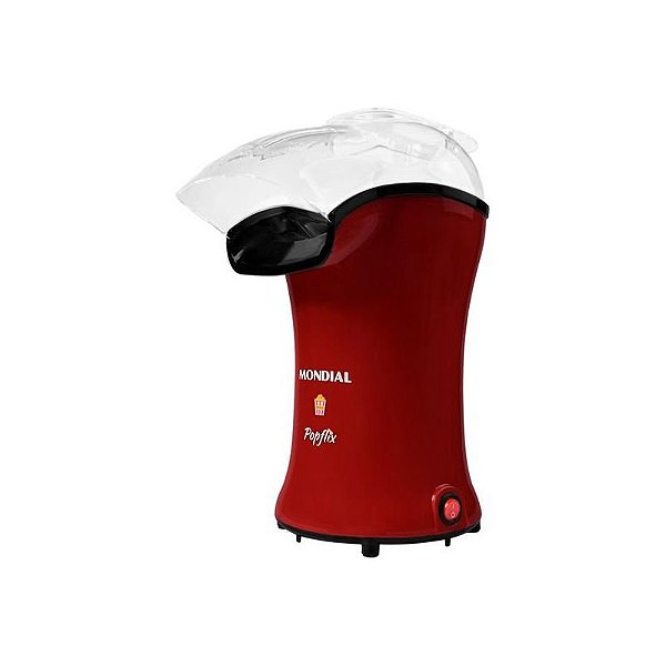 Pipoqueira Elétrica Mondial Popflix PP-03 1.200W Vermelha - Ideal para Lanches em Casa