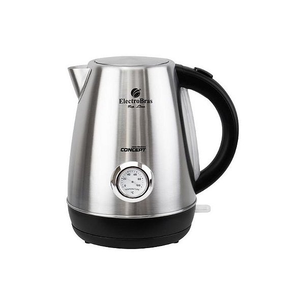 Jarra Elétrica Concept EBJE-05 1.7L 1200W 127V Prata e Preto - Electrobras
