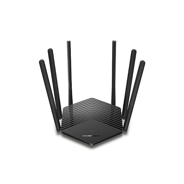 Roteador Mercusys MR50G AC1900 Dual Band Gigabit com 6 Antenas - Preto