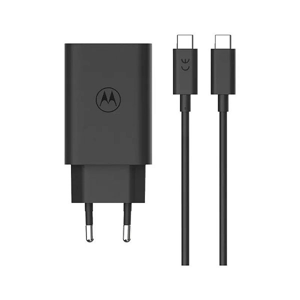 Carregador de Parede Motorola Turbo Power 68W USB-C/USB-C MC-689N - Preto