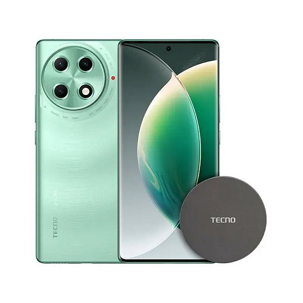 Smartphone Tecno Camon 30S Pro LTE DS 6.78" 8GB/256GB Verde + Carregador MagBase 15W