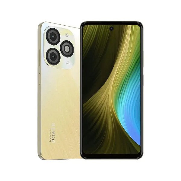 Smartphone Itel P65c Dual SIM LTE 6.6" 4GB RAM Expansível 128GB Brillant Gold